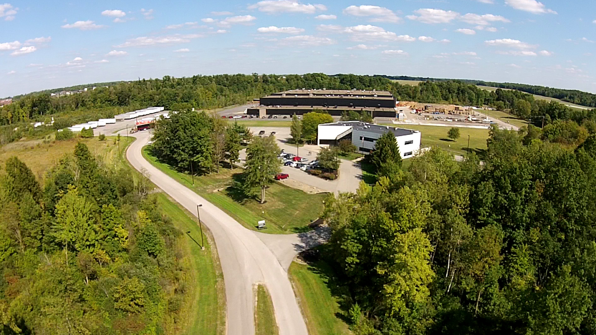 An aerial view of Millwood’s corporate office in Vienna, OH