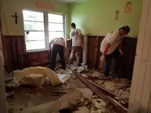 a picture of millwood team heads to texas for a relief work
