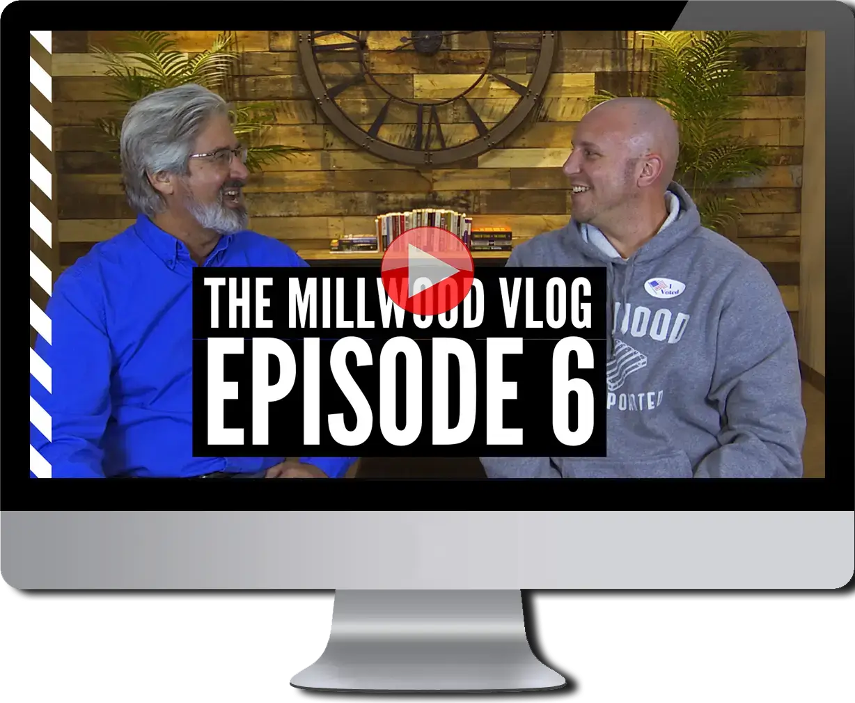 A thumbnail for millwood vlog episode 6 "Myth or Fact: Are Wood Pallets Sustainable?"