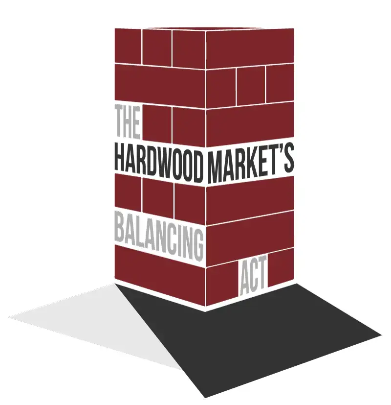 a ilustration from the article about The Hardwood Market’s Balancing Act