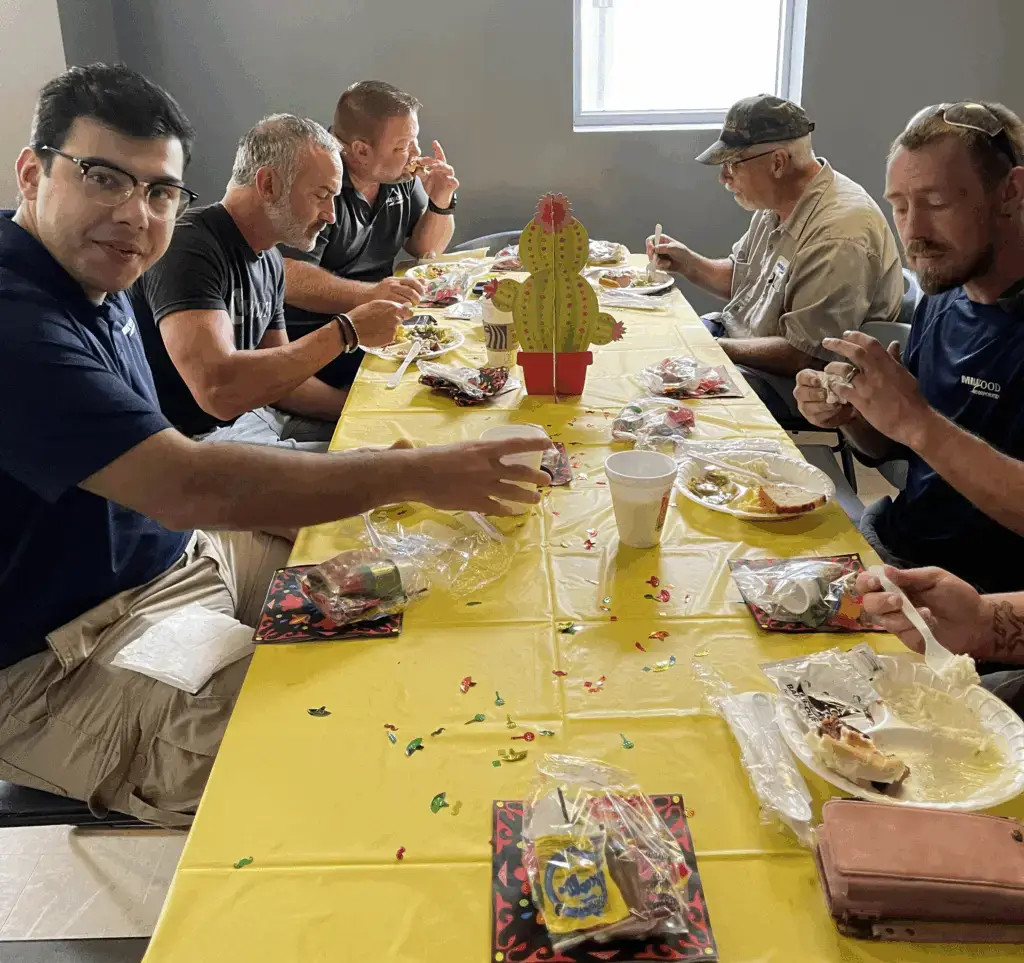 Nashville team celebrating their accident free anniversary