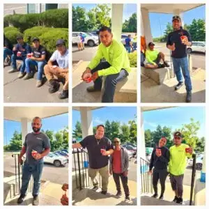 Millwood North Haven team members celebrate their safety achievement