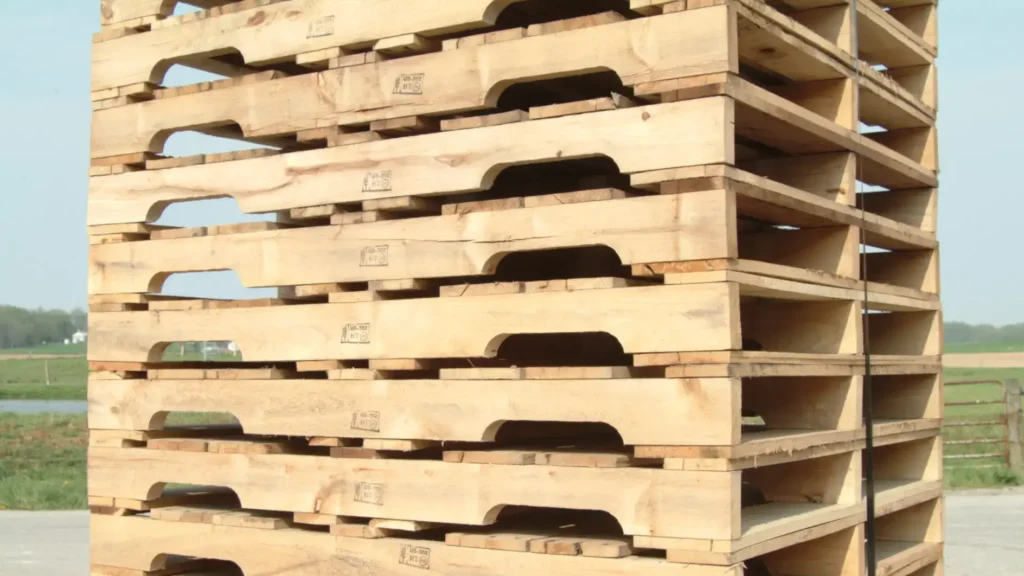Stringer Pallets, the most commonly used type in North America, are among the new wood pallet offerings from Millwood.