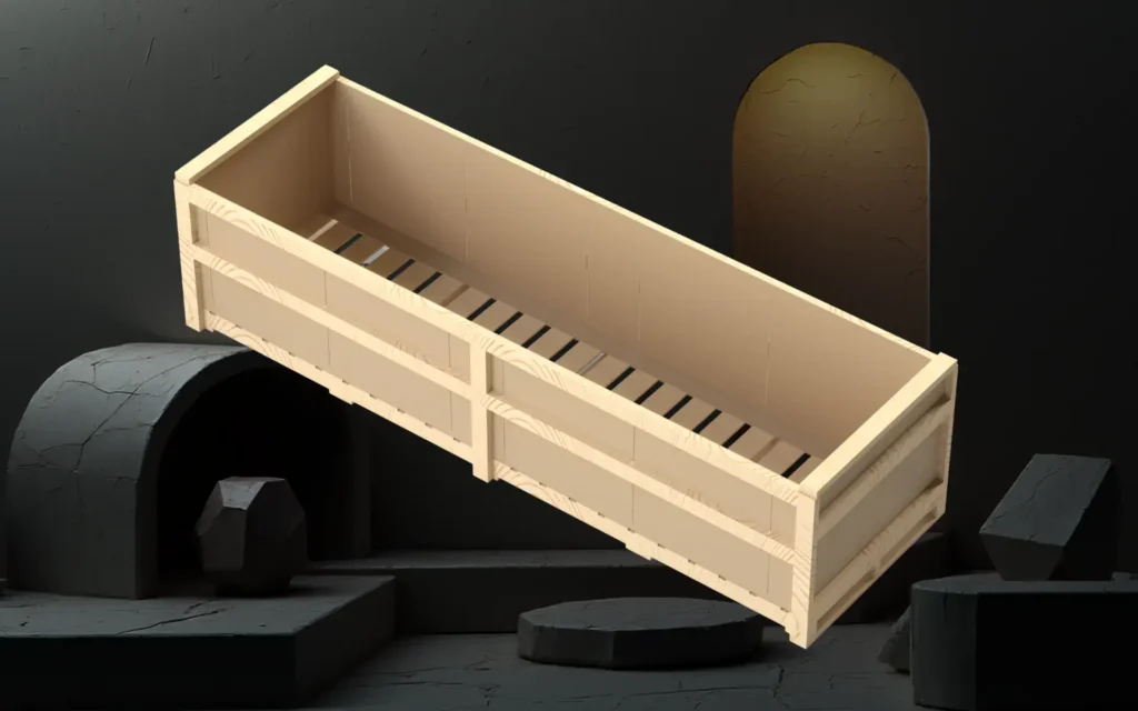 A single Millwood Corrugated Crate.