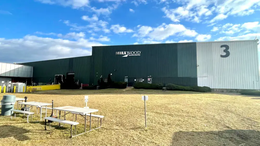Millwood's pallet and packaging location in Barrington New Jersey