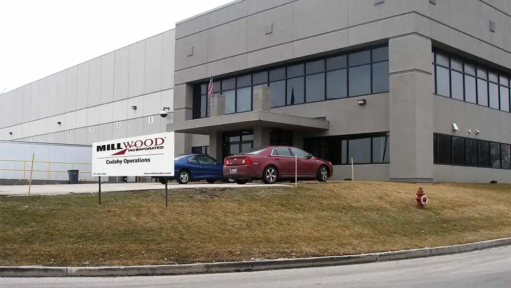 The sign in front of Millwood's facility in Cudahy Wisconsin