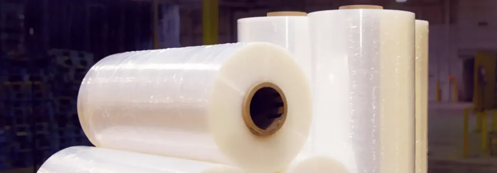 A product detail image of a strech film