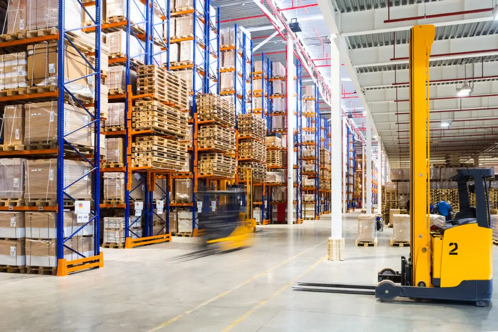 Supply chain efficiency through strategic sourcing and vendor consolidation in a modern distribution center.